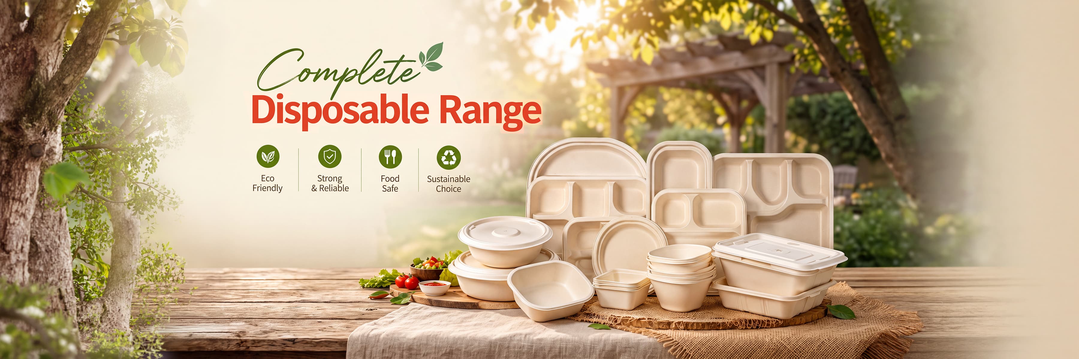 Premium food containers and packaging
